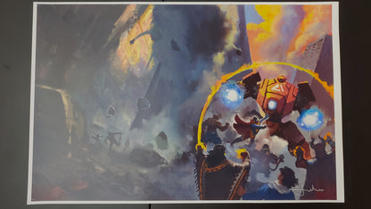 Signed Paragons Cover 17" x 11" Art Print